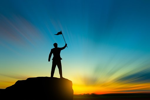 Mann, Erfolg, Motivation, Führung, Sonne