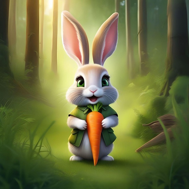 Free Rabbit Bunny illustration and picture