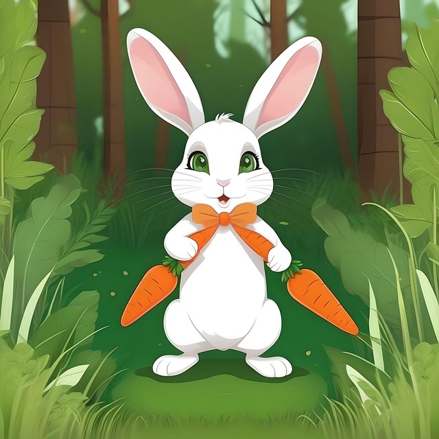 Free Rabbit Bunny illustration and picture