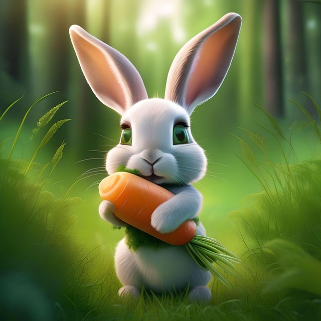 Free Rabbit Bunny illustration and picture