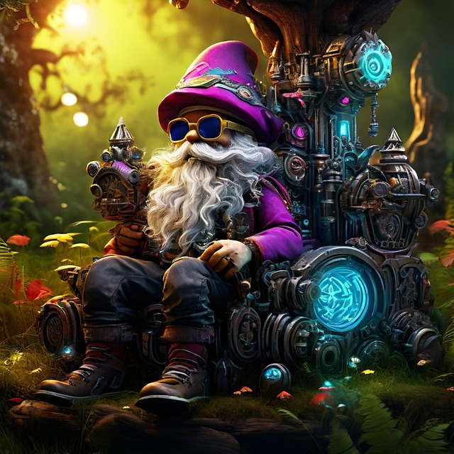 Free gnome dwarf fantasy illustration