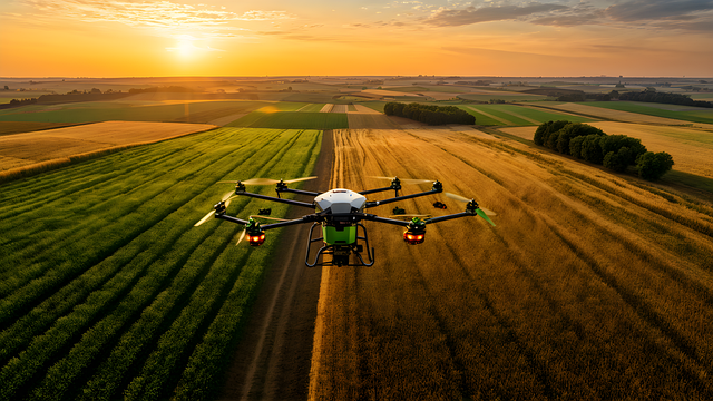 Free ai generated modern farming farming techniques illustration
