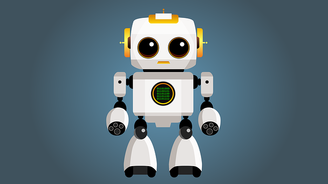 Free robot cute futuristic illustration