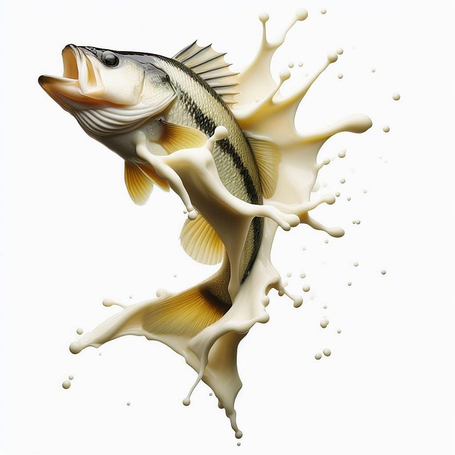 Free ai generated bass largemouth illustration