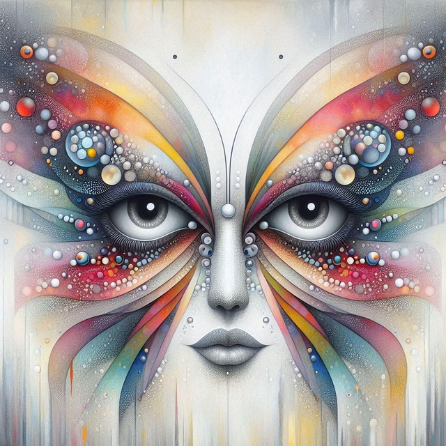 Free insect butterfly futuristic illustration