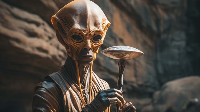 Free alien ufo sci-fi illustration