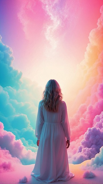 Free dreamy euphoria calming illustration