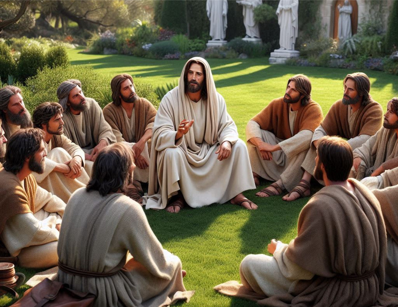 Download Jesus Teaching Disciples Royalty Free Stock Illustration 