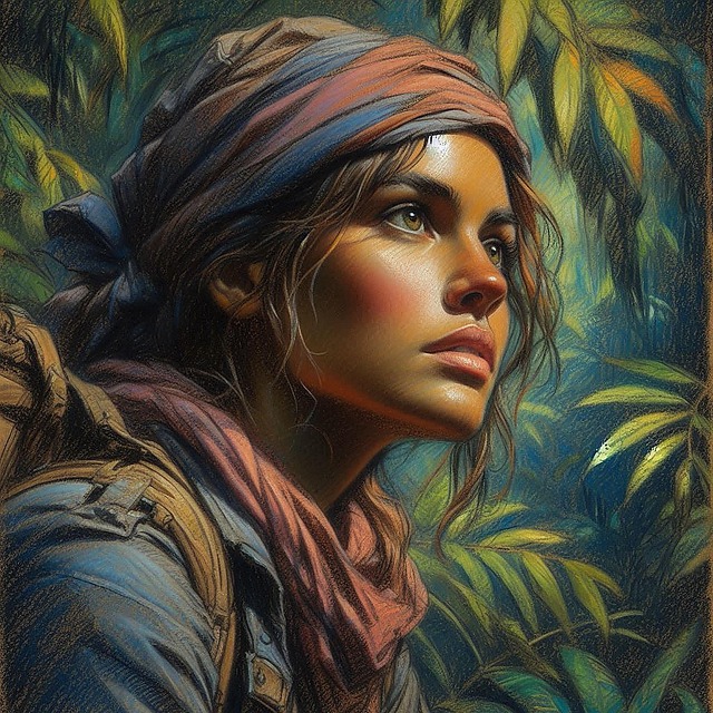 Download free HD stock image of Woman Portrait Free woman portrait face illustration