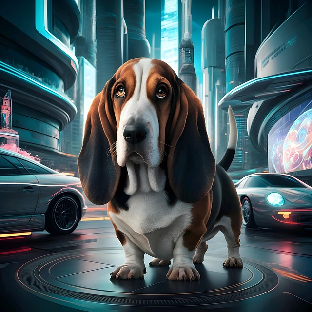 Free bassett hound dog hound illustration
