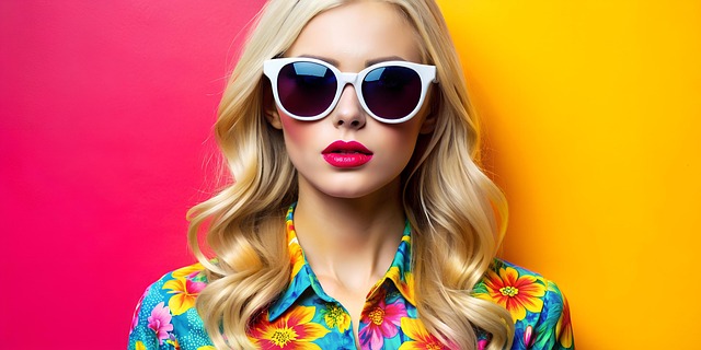Schicke Blonde Frau