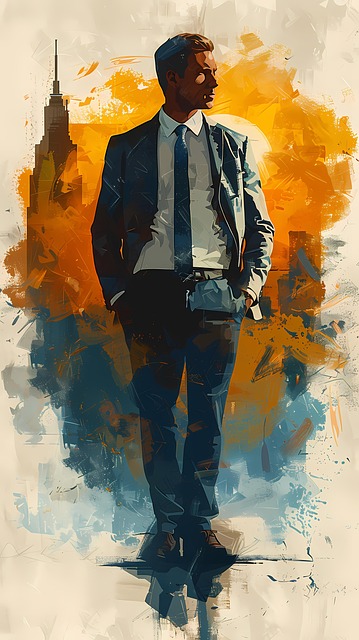 Free businessman suit office illustration