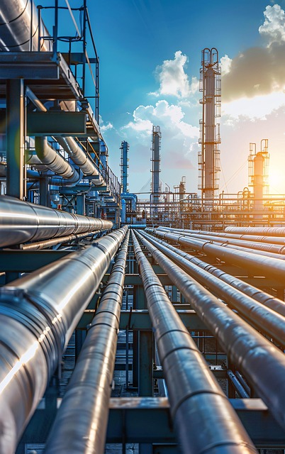 Free pipeline industrial factory illustration