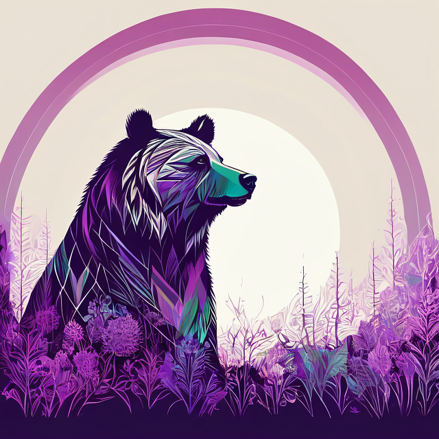 Free ai generated bear animal illustration