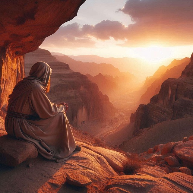 Free desert fathers desert monks desert illustration