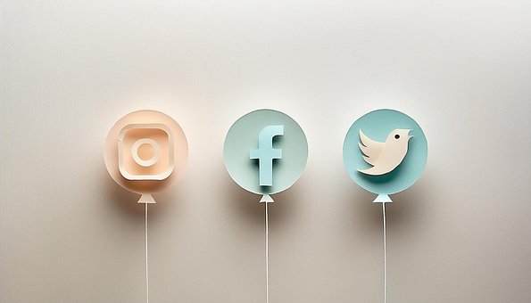 Instagram, Twittern, Logo, Papier
