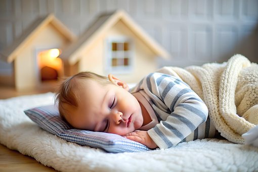 Ai Gerado, Bebê, Dorme, Criança, Filho