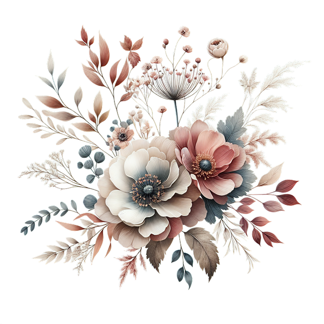 Free bouquet flowers nature illustration