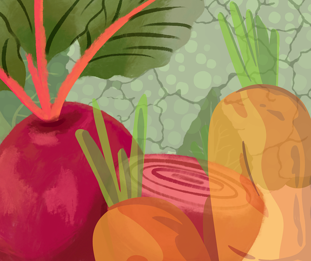 Free organic art healthy illustration