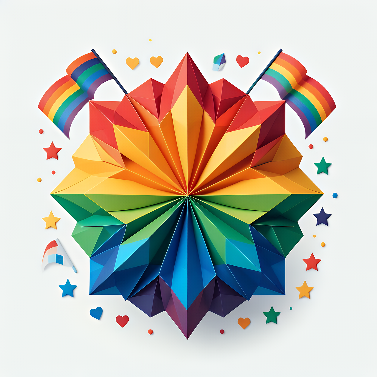Download free HD stock image of Shape Rainbow Free shape rainbow pride illustration