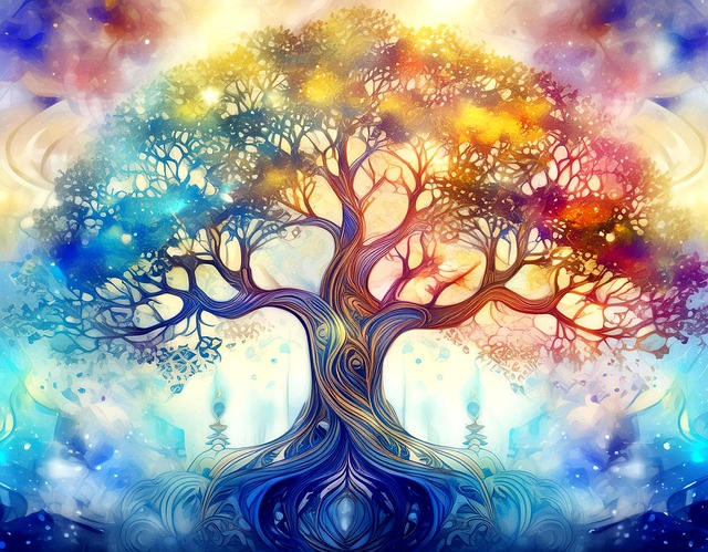 Ai Generiert, Baum, Leben, Spirituell