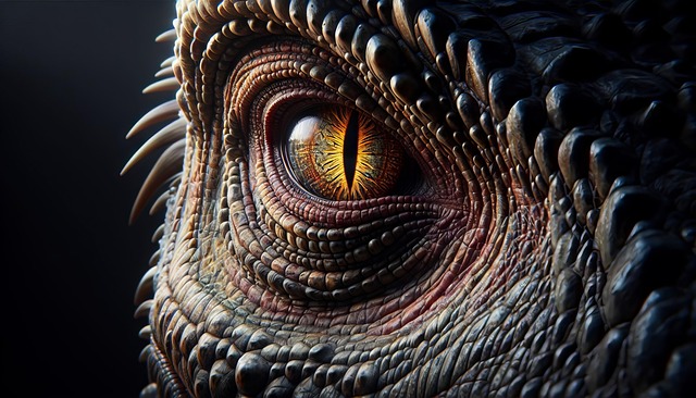 Download free HD stock image of Ai Generated Reptile Free ai generated reptile eye illustration