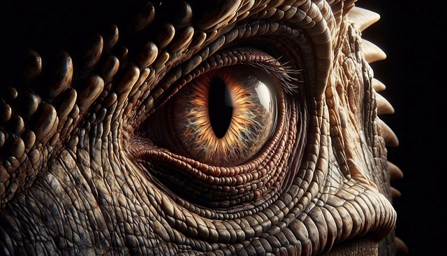 Download free HD stock image of Ai Generated Reptile Free ai generated reptile eye illustration