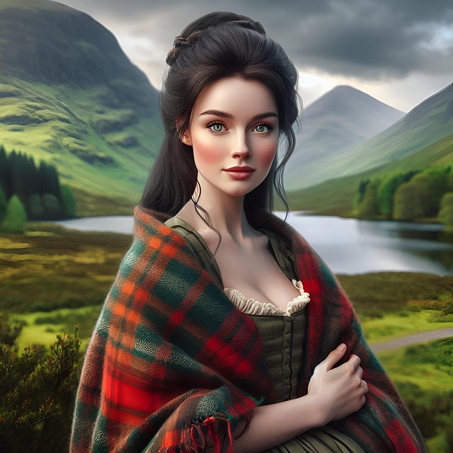 Free woman beautiful brunette illustration