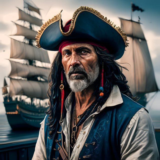 Download Pirate Portrait Nature Royalty Free Stock Illustration