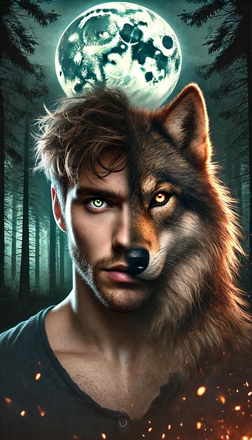 Free werewolf lycan wolf illustration