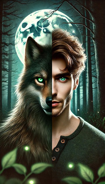 Free wolf werewolf lycan illustration