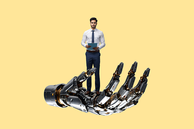 Free ai generated hand artificial intelligence illustration