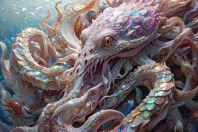 Download free HD stock image of Ai Generated Octopus Free ai generated octopus fish illustration