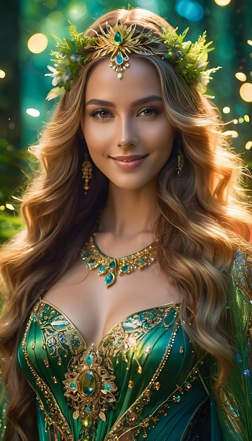 Free ai generated woman girl illustration