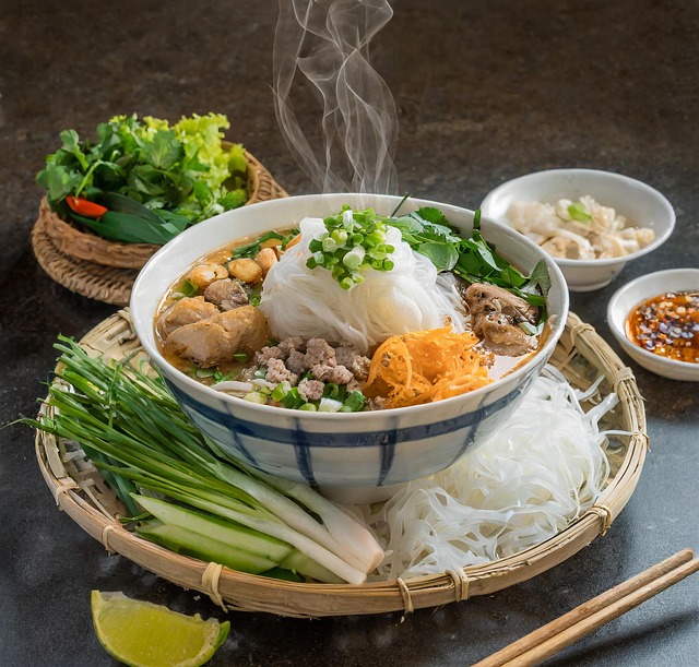 Free ai generated vietnamese cuisine bun dau mam tom recipe illustration