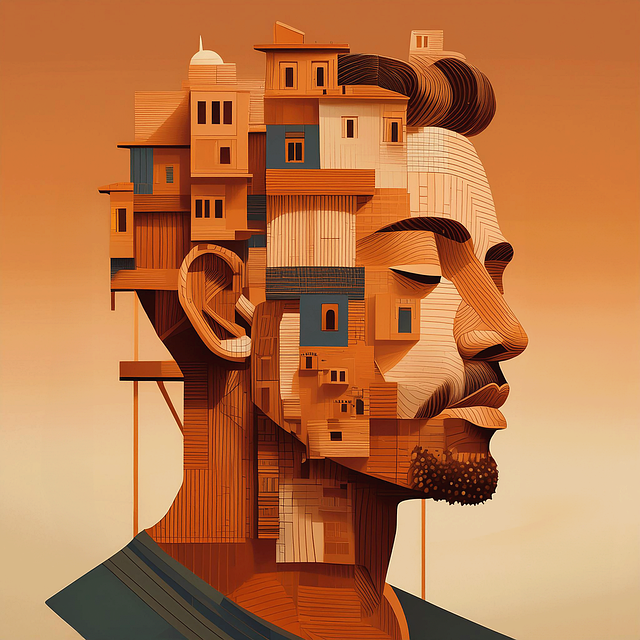 Download free HD stock image of Ai Generated Man Free ai generated man house illustration