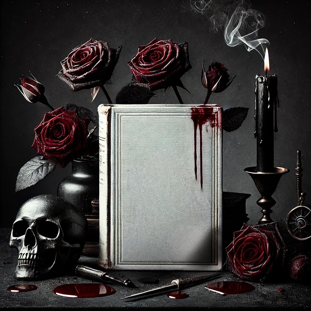 Free gothic book dark illustration