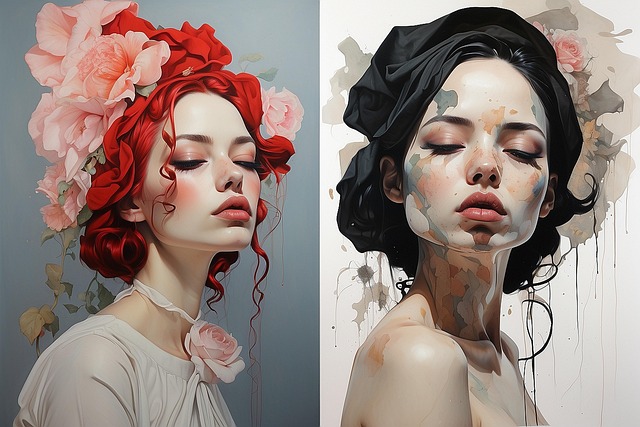 Free painting art oil painting illustration