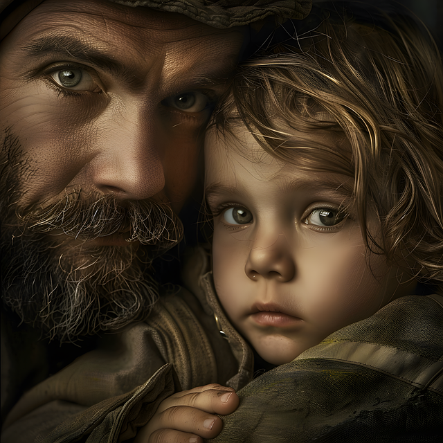 Free dad family child illustration
