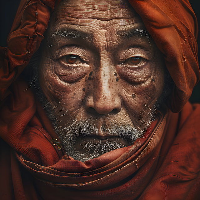 Free tibetan monk buddhism illustration