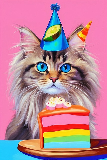 Festkatt, Bursdags Kattunge, Cat