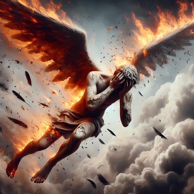 Free ai generated angel devil illustration