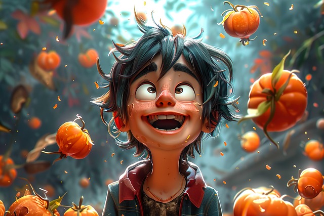 Free man tomatoes ai generated illustration