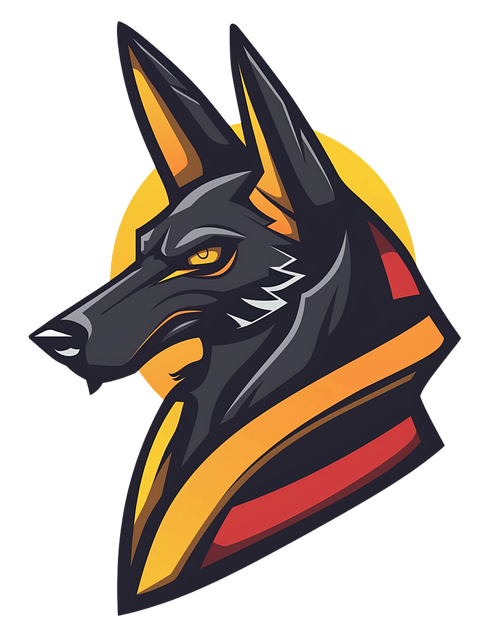 Free ai generated anubis deity vector