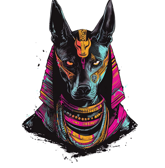 Free ai generated anubis deity illustration