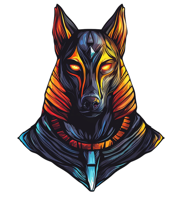 Free ai generated anubis deity vector