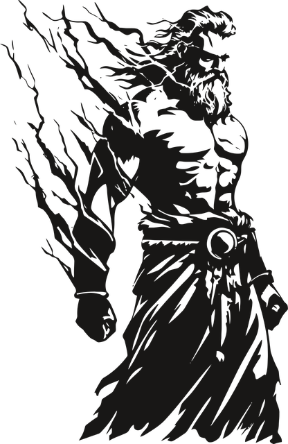 Free ai generated zeus greek mythology vector