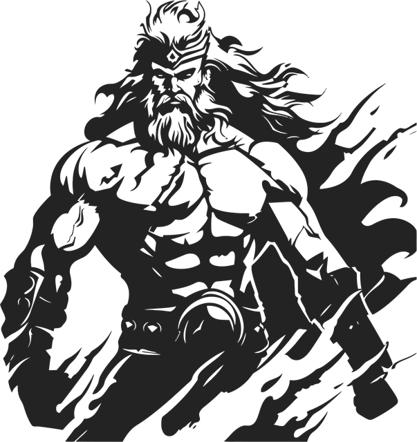 Free ai generated zeus greek mythology vector