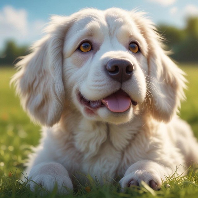 Free ai generated dog puppy illustration
