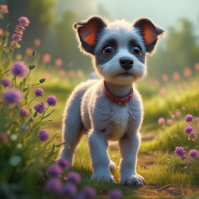 Free ai generated dog animal illustration